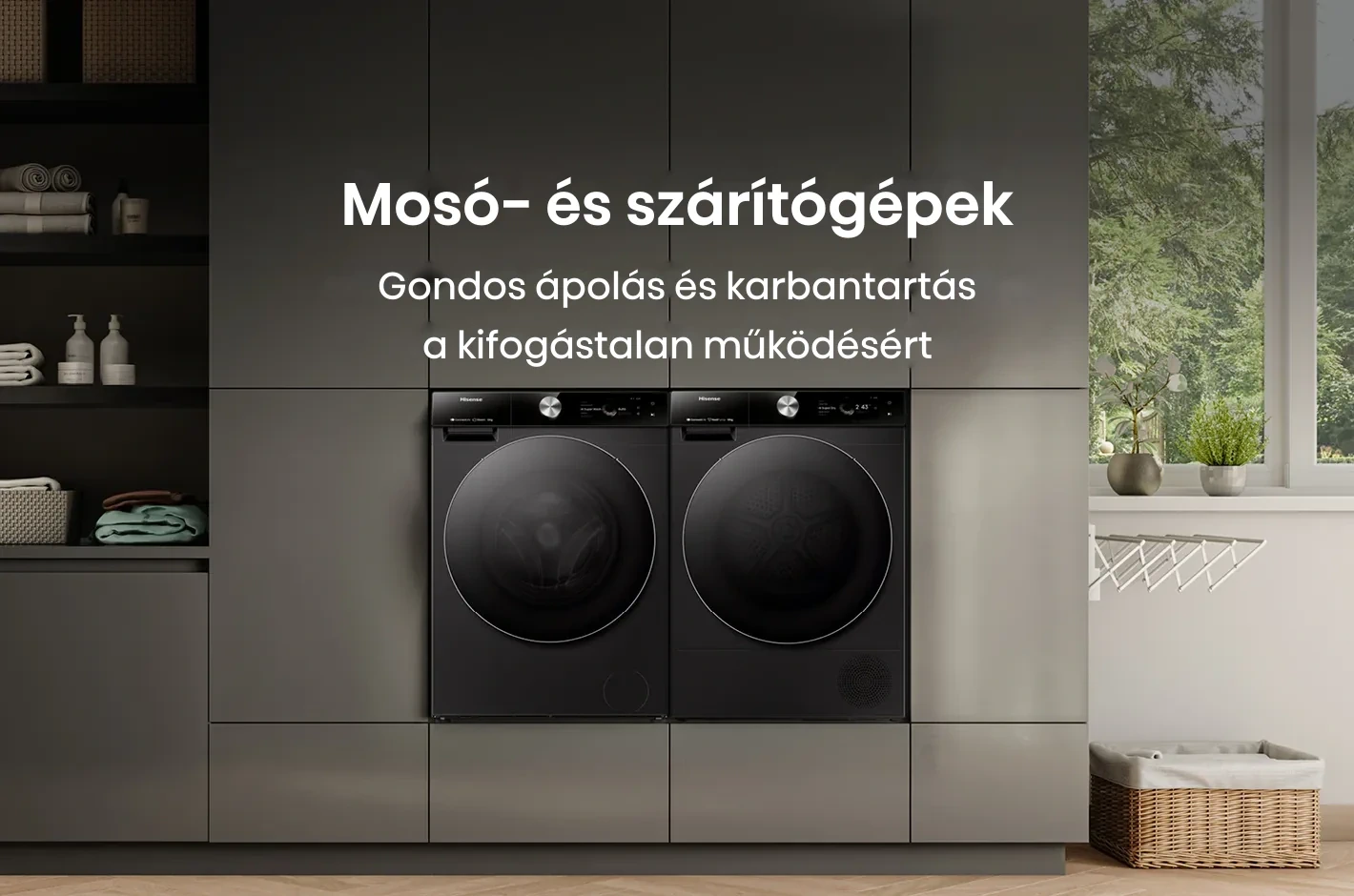 Hisense mosógép és szárítógép Hisense mosógép és szárítógép