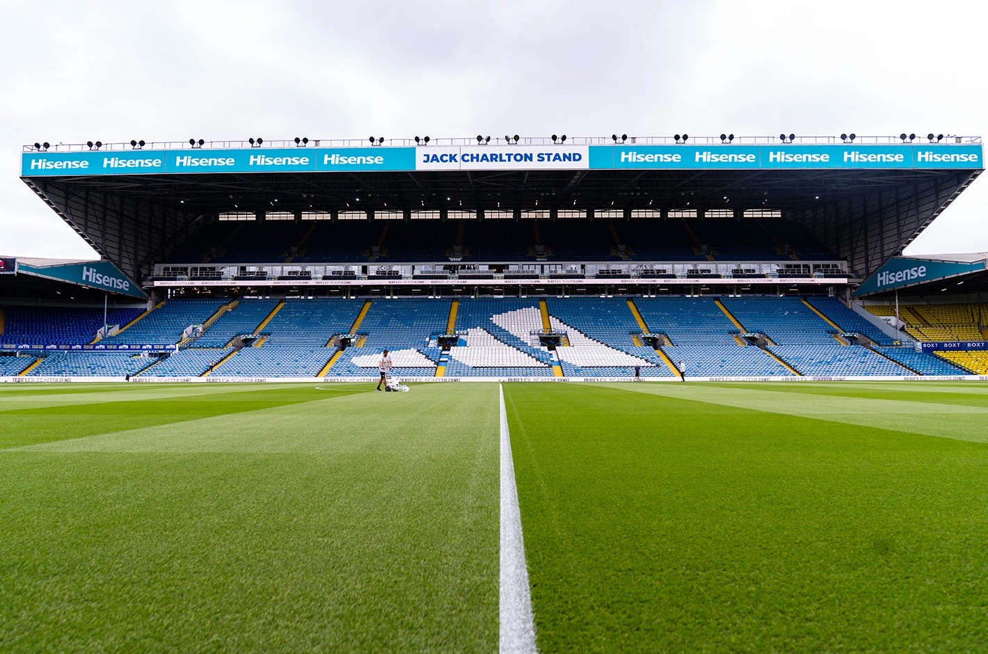 Jack Charlton Stand at Elland Road sponsored by Hisense Jack Charlton Stand at Elland Road sponsored by Hisense
