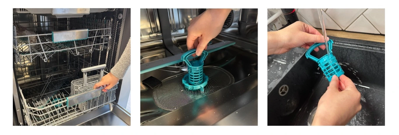 Image showing guide to cleaning dishwasher Image showing guide to cleaning dishwasher