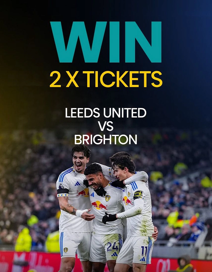 Win tickets to Leeds vs Brighton Win tickets to Leeds vs Brighton