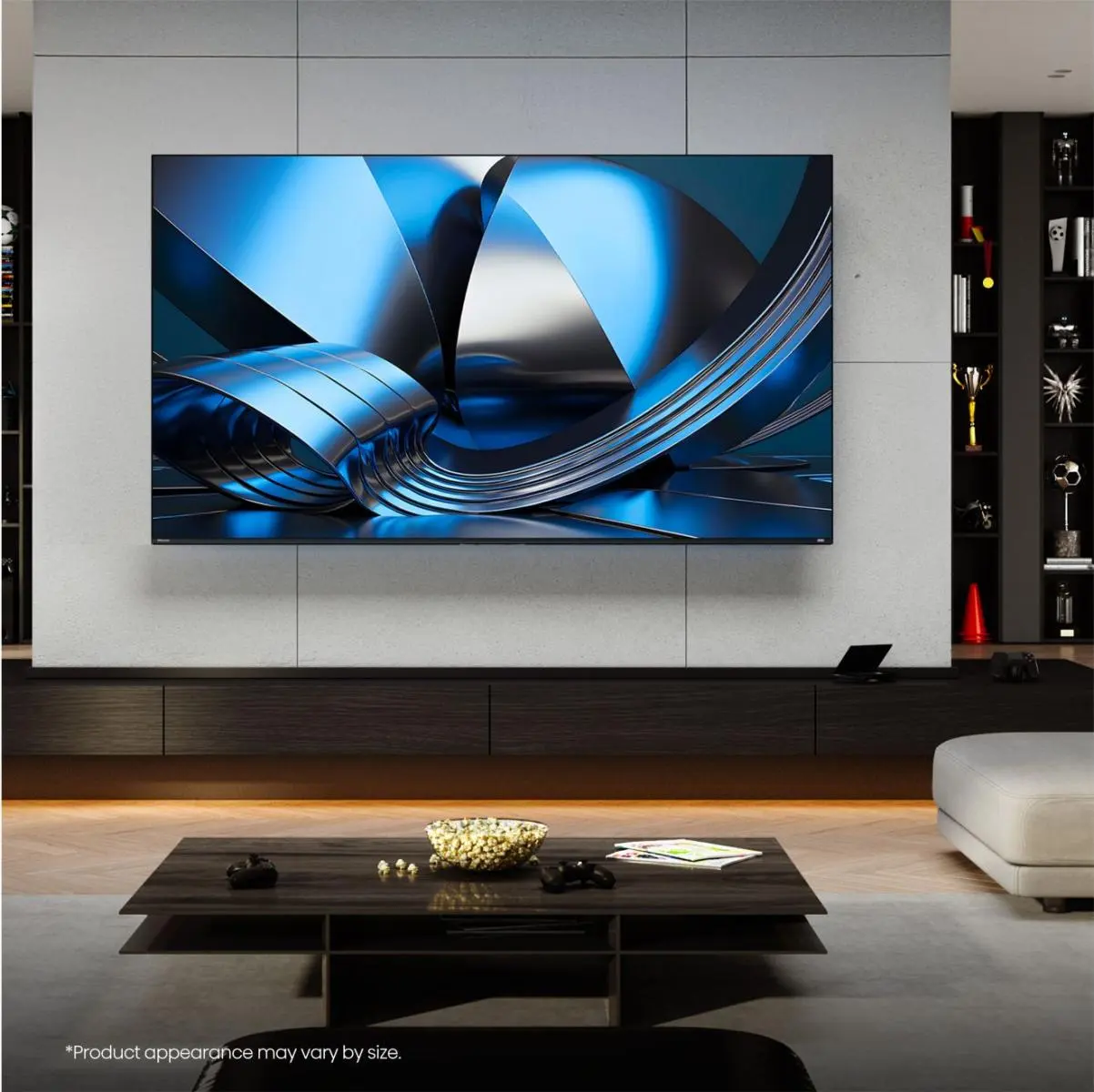 Put your Hisense TV on a wall to maximise the space Put your Hisense TV on a wall to maximise the space