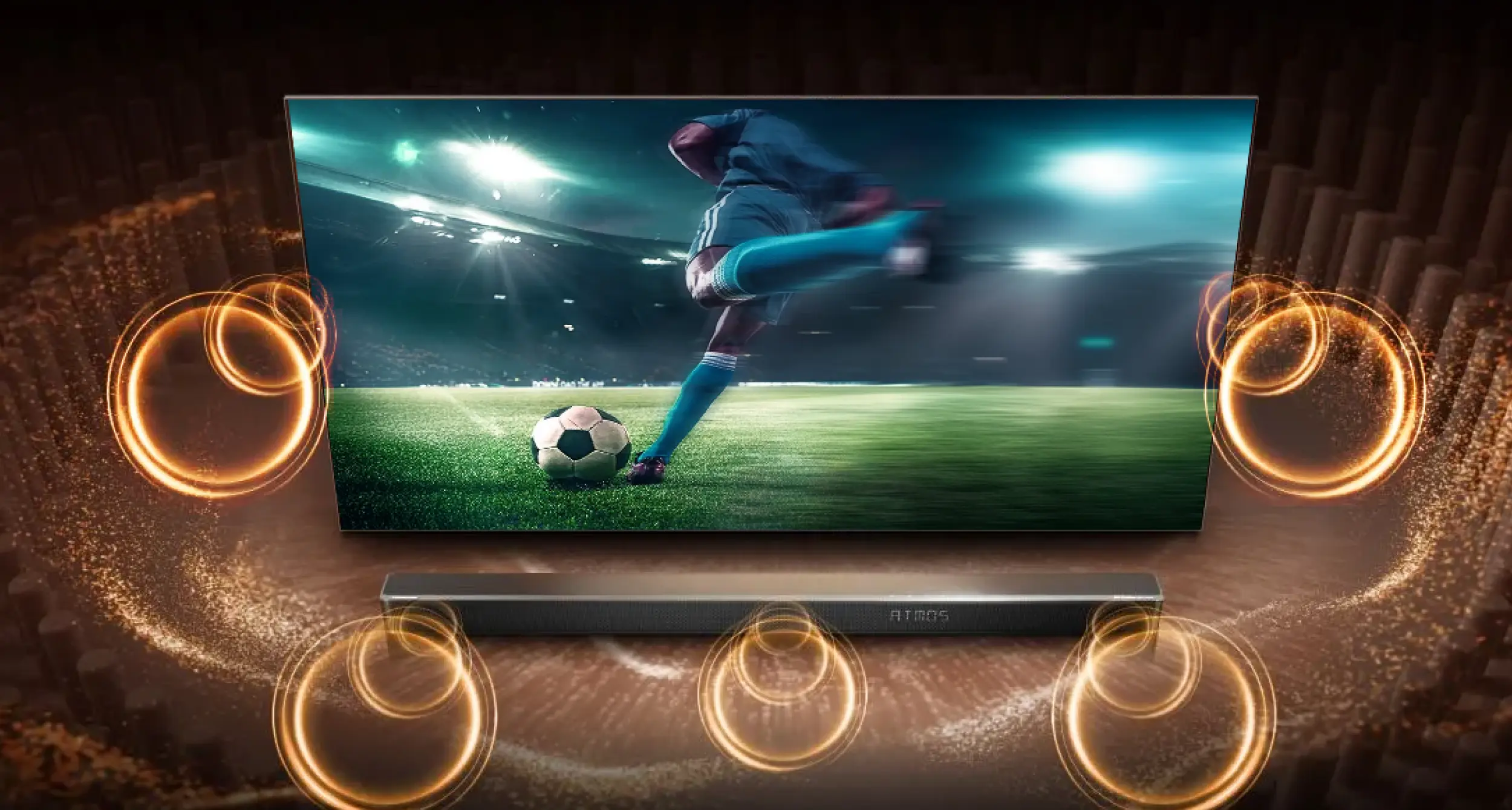 Deliver full stadium atmosphere with immersive sound Deliver full stadium atmosphere with immersive sound