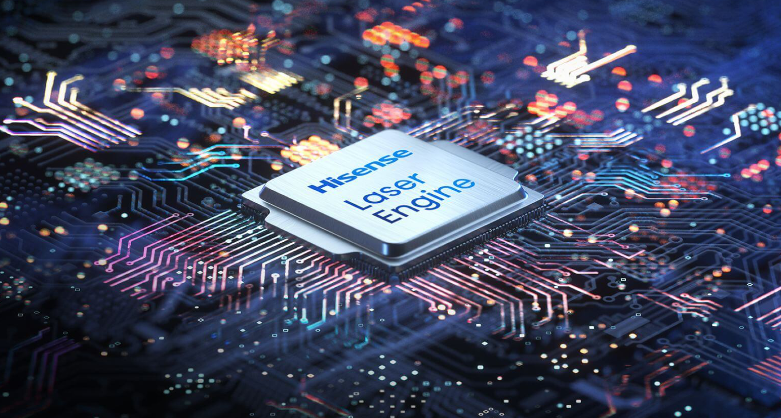 Motherboard showing Hisense Laser Engine chip Motherboard showing Hisense Laser Engine chip