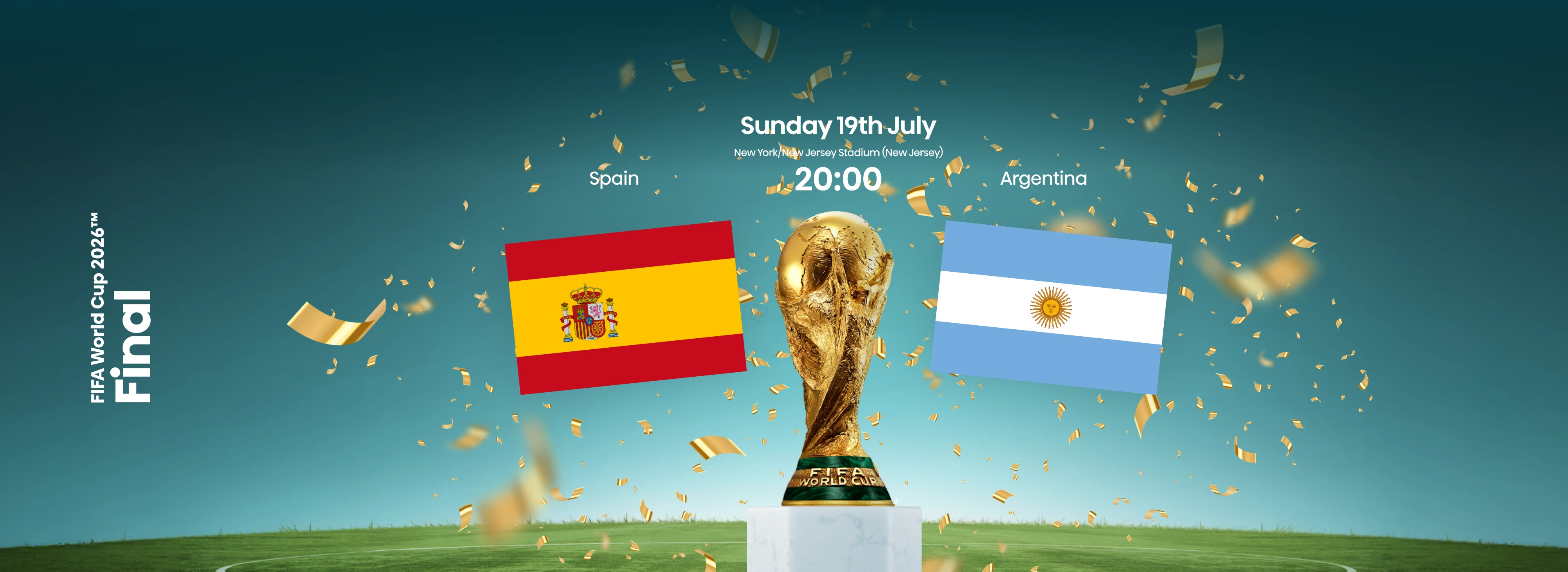 World Cup Final Banner - Spain vs Argentina World Cup Final Banner - Spain vs Argentina